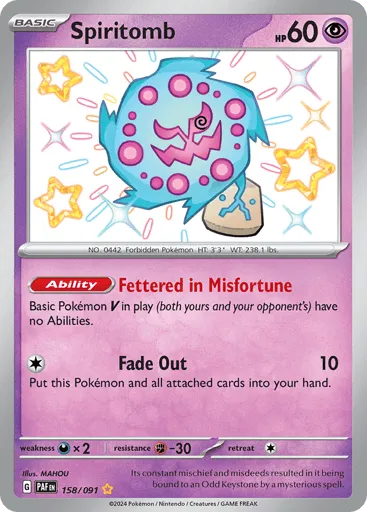 Spiritomb 158/091 Paldean Fates