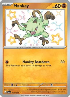 Mankey 169/091 Paldean Fates