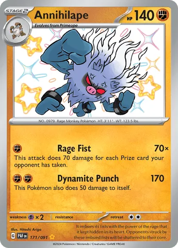 Annihilape 171/091 Paldean Fates