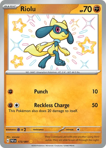 Riolu 173/091 Paldean Fates