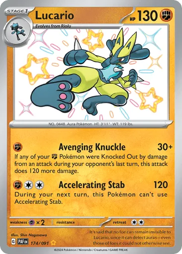 Lucario 174/091 Paldean Fates