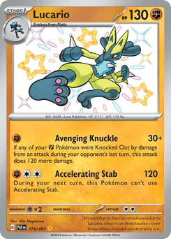 Lucario 174/091 Paldean Fates