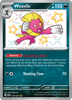 Weavile 183/091 Paldean Fates