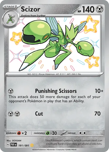 Scizor 191/091 Paldean Fates