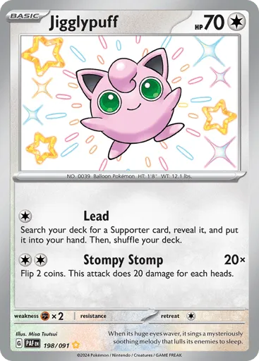Jigglypuff 198/091 Paldean Fates