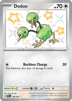 Doduo 199/091 Paldean Fates