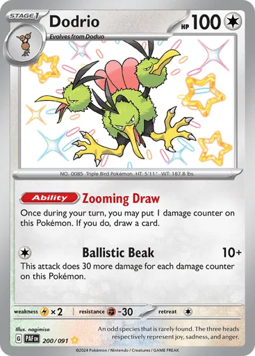 Dodrio 200/091 Paldean Fates
