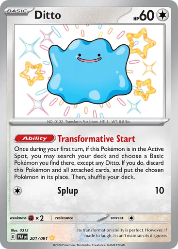 Ditto 201/091 Paldean Fates