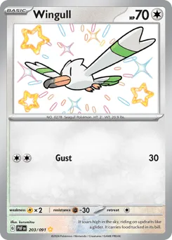 Wingull 203/091 Paldean Fates