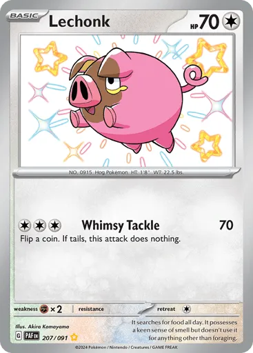 Lechonk 207/091 Paldean Fates