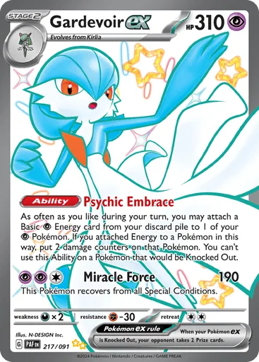 Gardevoir ex 217/091 Paldean Fates