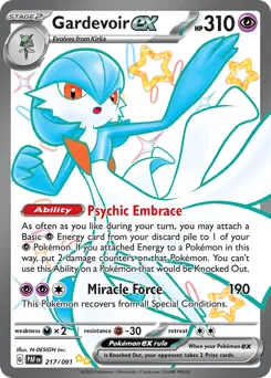Gardevoir ex 217/091 Paldean Fates
