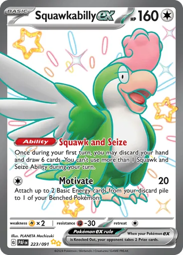 Squawkabilly ex 223/091 Paldean Fates