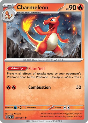 Charmeleon 008/091 Paldean Fates