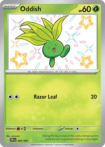 Oddish 092/091 Paldean Fates