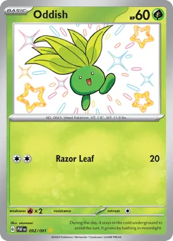 Oddish 092/091 Paldean Fates