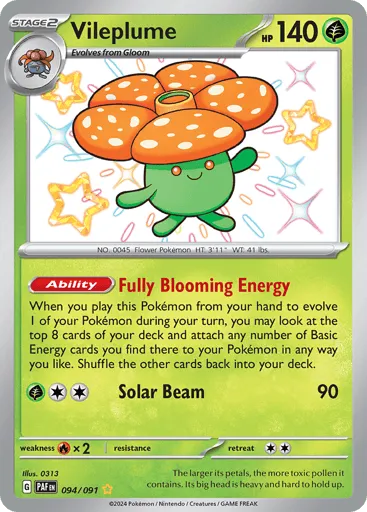 Vileplume 094/091 Paldean Fates