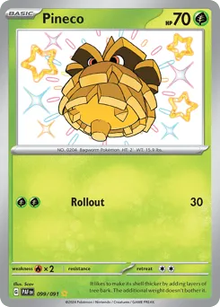 Pineco 099/091 Paldean Fates