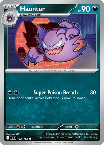 Haunter 103/162 Temporal Forces