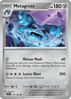Metagross 115/162 Temporal Forces