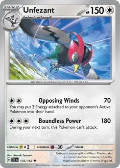 Unfezant 135/162 Temporal Forces