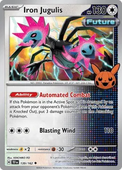 Iron Jugulis 139/162 Pumpkin Pikachu Stamp Temporal Forces