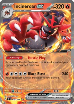 Incineroar ex 034/162 Temporal Forces