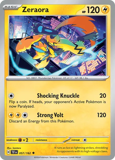 Zeraora 057/162 Temporal Forces