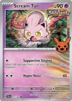 Scream Tail 077/162 Pumpkin Pikachu Stamp Temporal Forces