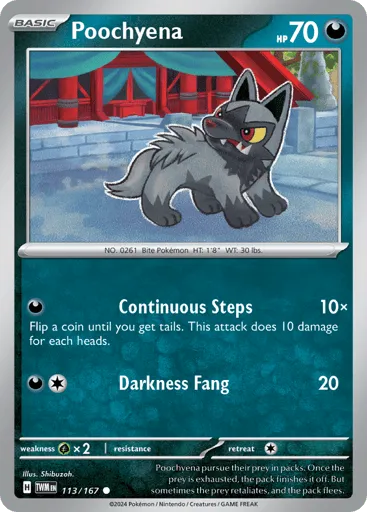 Poochyena 113/167 Twilight Masquerade