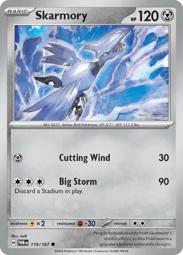 Skarmory 119/167 Twilight Masquerade
