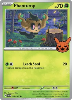 Phantump 012/167 Pumpkin Pikachu Stamp Twilight Masquerade