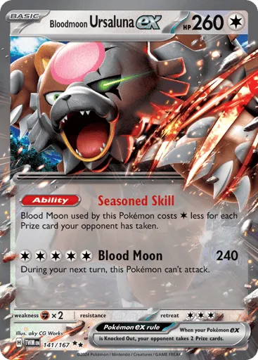 Bloodmoon Ursaluna ex 141/167 Twilight Masquerade