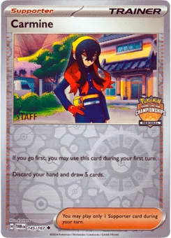 Carmine 145/167 Regional Championships Staff Stamp Twilight Masquerade