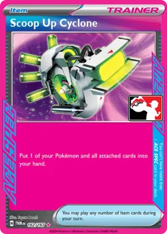Scoop Up Cyclone 162/167 Play Pokemon Stamp Holo Twilight Masquerade