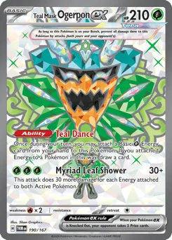 Teal Mask Ogerpon ex 190/167 Twilight Masquerade