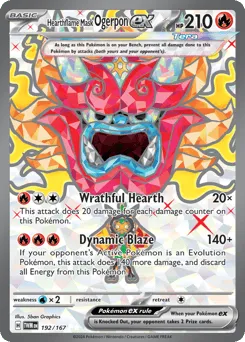 Hearthflame Mask Ogerpon ex 192/167 Twilight Masquerade