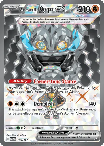 Cornerstone Mask Ogerpon ex 199/167 Twilight Masquerade