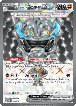 Cornerstone Mask Ogerpon ex 199/167 Twilight Masquerade
