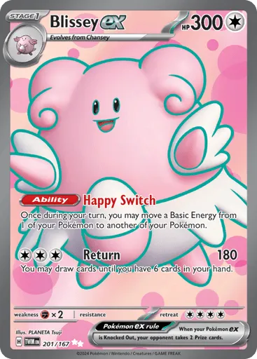 Blissey ex 201/167 Twilight Masquerade