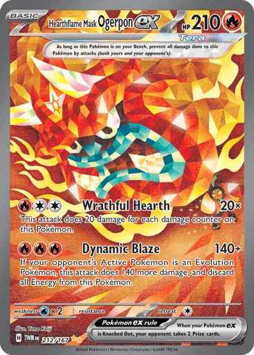 Hearthflame Mask Ogerpon ex 212/167 Twilight Masquerade
