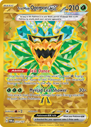 Teal Mask Ogerpon ex 221/167 Twilight Masquerade