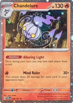 Chandelure 038/167 Cosmos Holo Twilight Masquerade