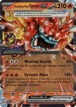 Hearthflame Mask Ogerpon ex 040/167 Expansion Stamp Twilight Masquerade