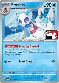 Froslass 053/167 Play Pokemon Stamp Twilight Masquerade