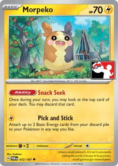 Morpeko 072/167 Play Pokemon Stamp Twilight Masquerade