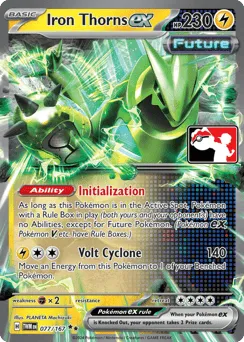 Iron Thorns ex 077/167 Play Pokemon Stamp Holo Twilight Masquerade
