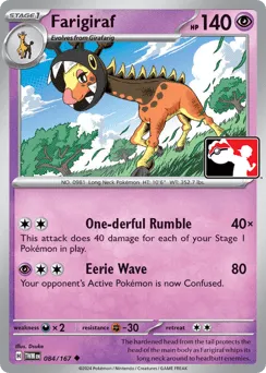 Farigiraf 084/167 Play Pokemon Stamp Twilight Masquerade