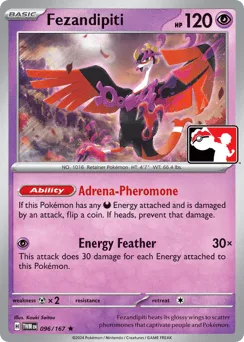 Fezandipiti 096/167 Play Pokemon Stamp Twilight Masquerade