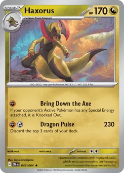 Haxorus 046/064 Shrouded Fable